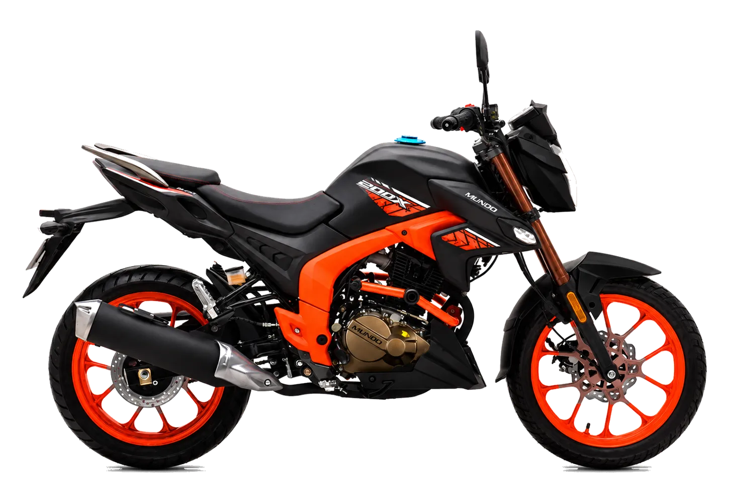 Motocicleta Mundo Moto R1-200, vista lateral